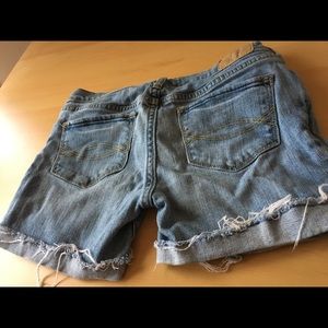Ripped Denim Shorts